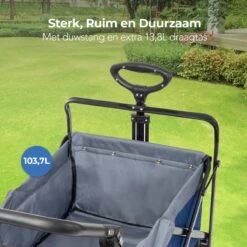LifeGoods Bolderkar - Opvouwbaar - Tot 120KG - 103L - Extra Draagtas En Duwstang - Wasbaar Polyester - 98x45cm - Blauw/Grijs 21 LifeGoods Bolderkar - Opvouwbaar - Tot 120KG - 103L - Extra Draagtas En Duwstang - Wasbaar Polyester - 98x45cm - Blauw/Grijs -Outdoor Camping Winkel 1200x1200 729