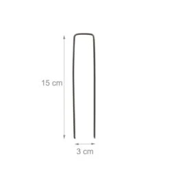 Relaxdays 100x Gronddoekpen - Grondanker - Haring - Gronddoekhaak - Grondhaken - 2mm -Outdoor Camping Winkel 1200x1200 852