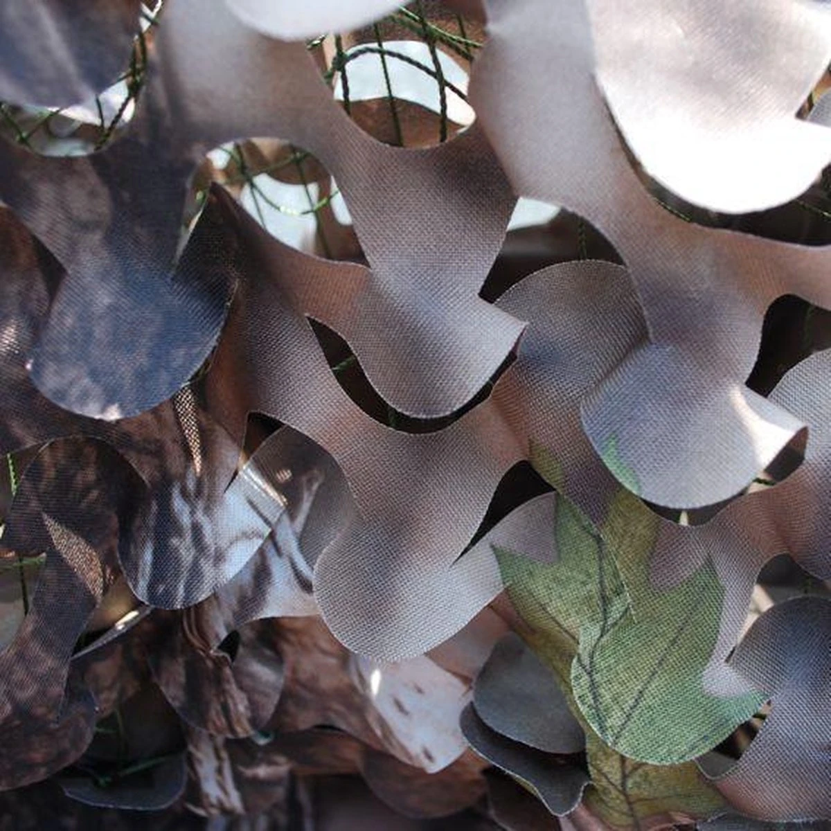 Natural Camouflage Net 3D Naturel Brown 1,50x4,00 Meter - Advanched Camouflage - 2-laags Met Binnennet En 3D Blaadjes Buitennet | Natuurlijke Kleuren | Polyester | Boomhut | Kind | Jacht | Buitenleven 4 Natural Camouflage Net 3D Naturel Brown 1,50x4,00 Meter - Advanched Camouflage - 2-laags Met Binnennet En 3D Blaadjes Buitennet | Natuurlijke Kleuren | Polyester | Boomhut | Kind | Jacht | Buitenleven - Afbeelding 2