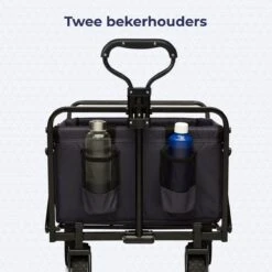LifeGoods Bolderkar - Opvouwbaar - Draaibare Wielen - 2 Standen - 70KG Draagkracht - Zwart -Outdoor Camping Winkel 1200x1200 989