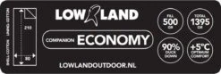 LOWLAND OUTDOOR® Donzen Slaapzak - Companion Economy - 210x80 Cm - Rood -Outdoor Camping Winkel 1200x402