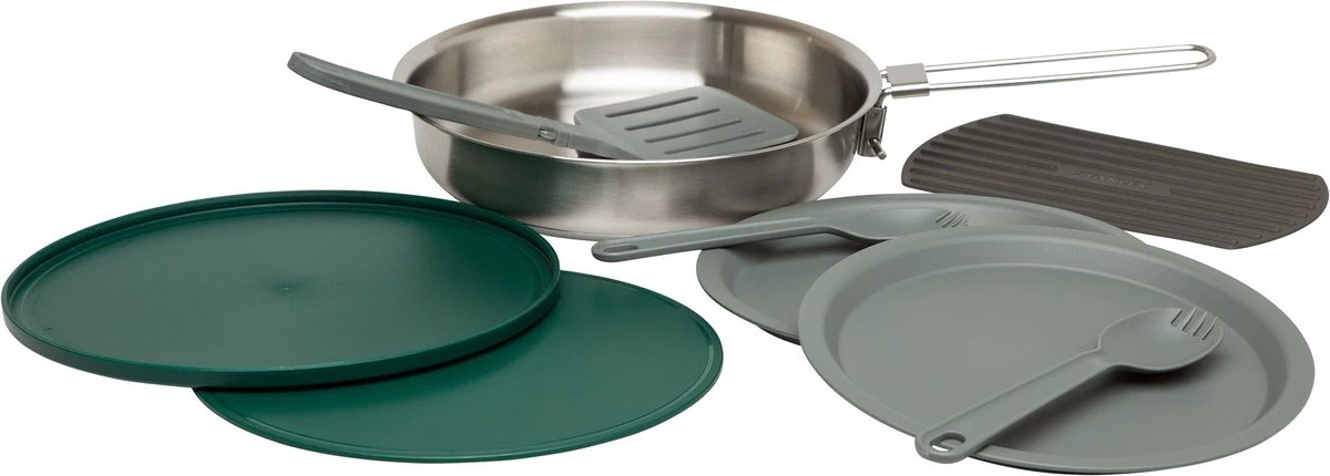 Stanley The All-In_One Fry Pan Set 1 L - Campingkookset - Stainless Steel 12 Stanley The All-In_One Fry Pan Set 1 L - Campingkookset - Stainless Steel - Afbeelding 10