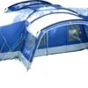 Skandika Nimbus Sleeper 12 Tent – Koepeltenten – 12 Persoons Familietent - Campingtent – Muggengaas – Sleeper Technology (3 Extra Donkere Slaapcabines) – 760 X 630 X 215 Cm (LxBxH) – 5000 Mm Waterkolom – Camping, Tuin – Kamperen – Blauw/wit -Outdoor Camping Winkel 1200x659 1