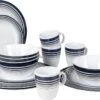 Bo-Camp - Servies - Classic - 16-Delig - Wit/Navy -Outdoor Camping Winkel 1200x717 5