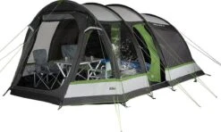 High Peak Tunneltent Bozen 5.0, 5 Persoons, 2,0 M Stahoogte, 4.000 Mm Waterdicht, Verduisterde Binnentent -Outdoor Camping Winkel 1200x719