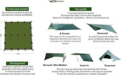 Tarp 3x3 – Olive Green -Outdoor Camping Winkel 1200x748 8