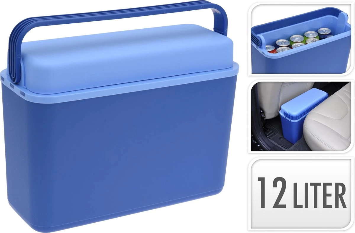 Merkloos Koelbox 12 Liter | Blauw 4 Merkloos Koelbox 12 Liter | Blauw - Afbeelding 2