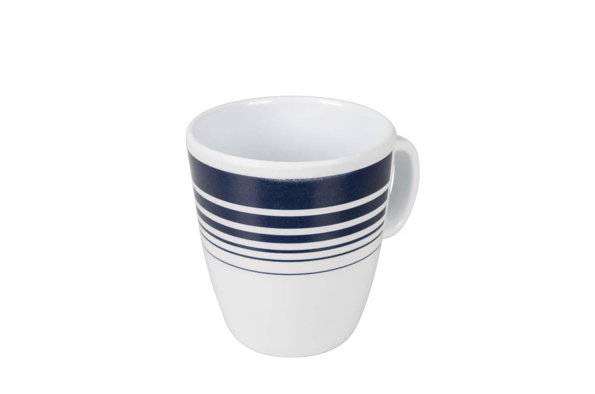 Bo-Camp - Servies - Classic - 16-Delig - Wit/Navy 9 Bo-Camp - Servies - Classic - 16-Delig - Wit/Navy - Afbeelding 7