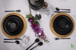 Bo-Camp Industrial - Servies - Orville - Campingbord - 16-delig - Mat Zwart -Outdoor Camping Winkel 1200x799 72