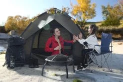 Set Van 2 Opvouwbare Campingstoelen, Klapstoelen Voor Buiten, Comfortabel, Met Armleuningen En Bekerhouders, Stabiel Frame, Draagvermogen 120 Kg - Blauw -Outdoor Camping Winkel 1200x800 4