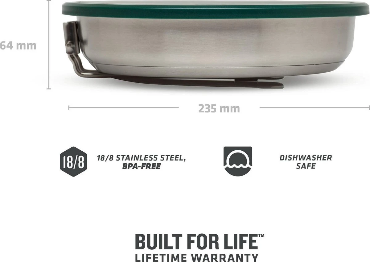 Stanley The All-In_One Fry Pan Set 1 L - Campingkookset - Stainless Steel 6 Stanley The All-In_One Fry Pan Set 1 L - Campingkookset - Stainless Steel - Afbeelding 4