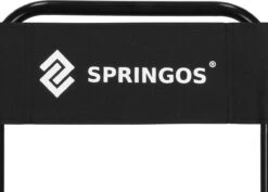 Springos Campingstoel | Kampeerstoel | Vouwstoel | Klapstoel | Zwart -Outdoor Camping Winkel 1200x860