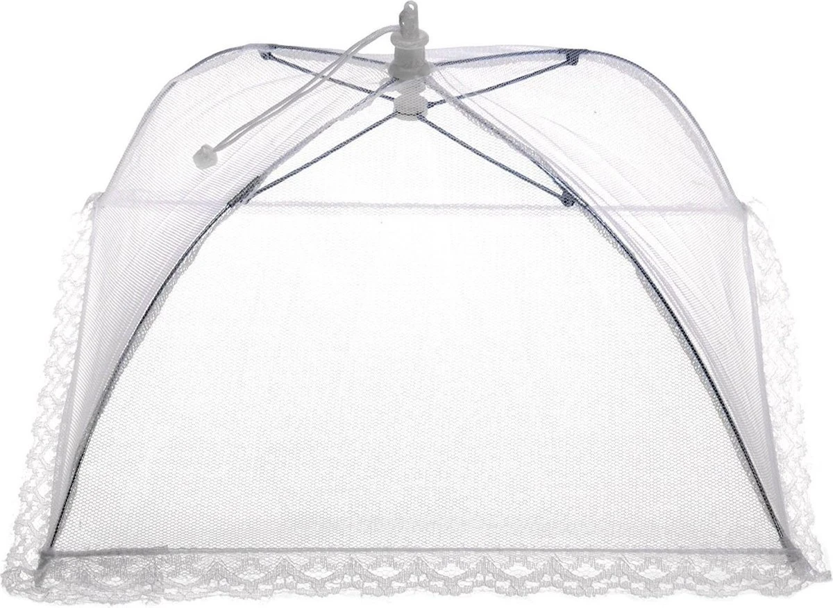 Merkloos Opvouwbaar Vliegennetje / Vliegenkapje 45 X 45 Cm - Hoogte 20 Cm 3 Merkloos Opvouwbaar Vliegennetje / Vliegenkapje 45 X 45 Cm - Hoogte 20 Cm