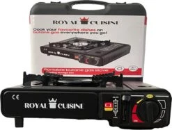 Campingman Draagbaar Gasfornuis - Campingkooktoestel - 1-Pits - Met Koffer