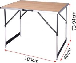 Kamyra® Campingtafel Inklapbaar - Kampeertafel, Partytafel - Opvouwbaar, Lichtgewicht & In Hoogte Verstelbaar - Aluminium/Hout 16 Kamyra® Campingtafel Inklapbaar - Kampeertafel, Partytafel - Opvouwbaar, Lichtgewicht & In Hoogte Verstelbaar - Aluminium/Hout -Outdoor Camping Winkel 1200x984