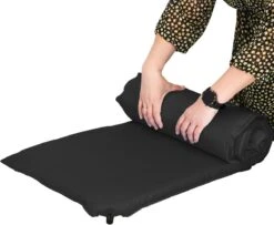 Springos Slaapmat | Zelfopblazend | 180 Cm | Inclusief Hoes | Zwart -Outdoor Camping Winkel 1200x986 4