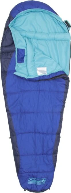 Coleman Fision 100 Mummy Slaapzak - 208 X 81 Cm - Blauw -Outdoor Camping Winkel 446x1200 1