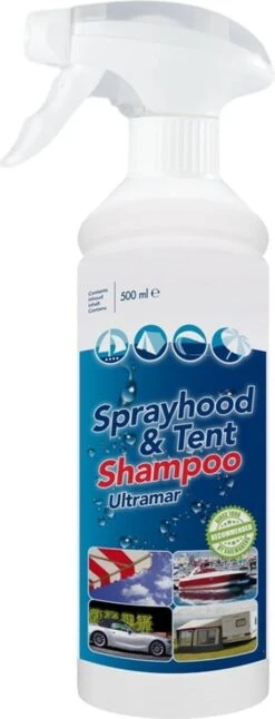 Ultramar - Reiniger Sprayhood & Tent Shampoo 500 Ml - Tentdoekreiniger Voor Bootkap, Tent, Cabriodak -Outdoor Camping Winkel 459x1200 2