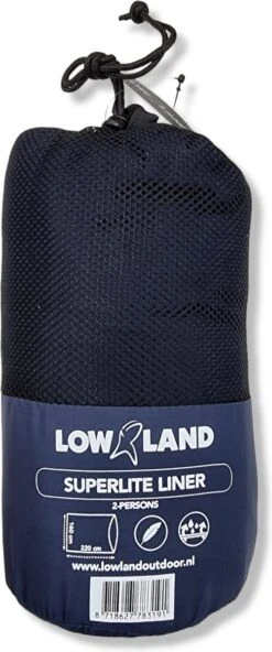 LOWLAND OUTDOOR® LAKENZAK - SUPERLITE - 2 PERS - 220X160 CM - 600GR -Outdoor Camping Winkel 501x1200