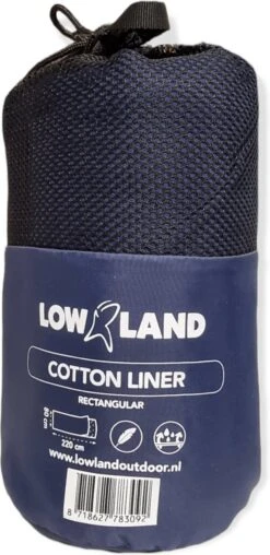 LOWLAND OUTDOOR® LAKENZAK - 100% KATOEN - RECHT MODEL - 220X80 CM - 350GR -Outdoor Camping Winkel 583x1200