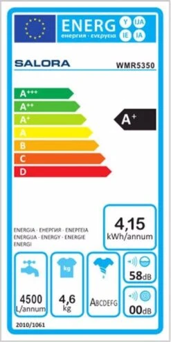 Salora WMR5350 - Wasmachine - Compact - Recreatie - Studenten -Outdoor Camping Winkel 602x1200 2