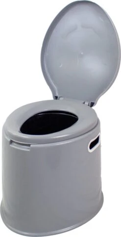 NordFalk Draagbaar Campingtoilet 6 Liter - Camping Toilet Met Binnenemmer - Incl. Deksel En Rolhouder -Outdoor Camping Winkel 617x1200