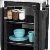 Campart Campingkast CU-0719 – Opvouwbaar En Verstelbaar - 4 Verstelbare Poten - 3 Lagen - Aluminium Frame - Grijs -Outdoor Camping Winkel 620x1200