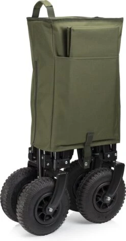 Campart Bolderkar HC-0915 - Opvouwbaar - Bolderwagen Met Stevig Harmonicaframe - Inclusief Opbergtas En Bodemplaat - Groen -Outdoor Camping Winkel 631x1200