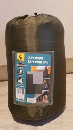 Froyak - 2-persoons Slaapzak XXL Groen 225 X 150 Cm - 2 Persoons Slaapzak Envelop Model Extra Large -Outdoor Camping Winkel 674x1200 5