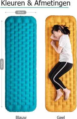 Naturehike® 3D Luchtmatras Premium - Comfortabel R-waarde 2.0 - Extra Dikke Slaapmat - Luchtbed Kamperen - Opblaasbaar Matras - Lichtgewicht - Outdoor - Camping -Outdoor Camping Winkel 780x1200 3