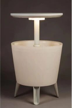 Keter Coolbar Partytafel – Lichtgevend - 49,5x49,5x57cm - Wit -Outdoor Camping Winkel 804x1200