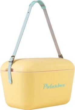 Merkloos Polarbox - Koelbox - Met Schouderband - Geel - 20 Liter - 45x30x(H)27cm -Outdoor Camping Winkel 820x1200