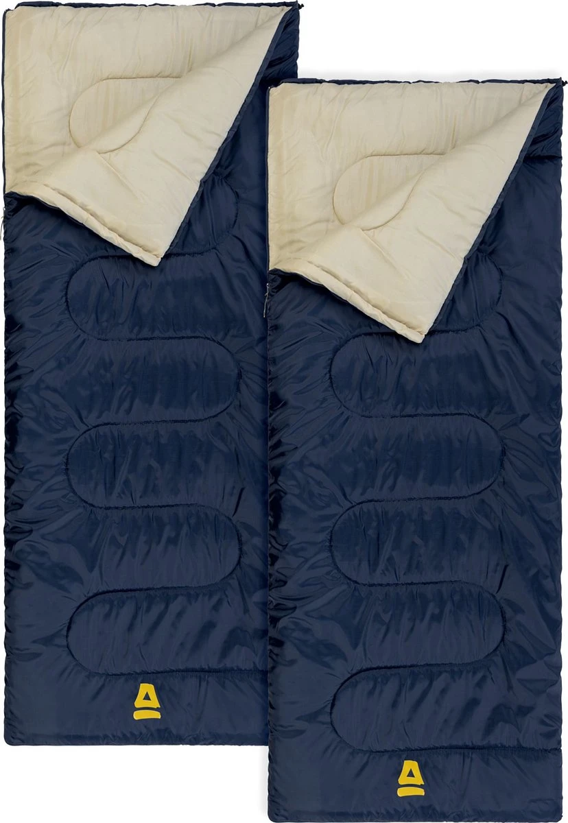 Abbey Camp Slaapzak Amsterdam - 2-pack - Dekenmodel - 210 X 85 Cm - Marine 3 Abbey Camp Slaapzak Amsterdam - 2-pack - Dekenmodel - 210 X 85 Cm - Marine