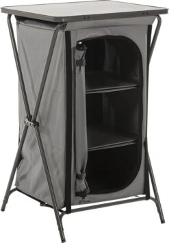 Travellife Toledo Opbergkast Opvouwbaar Laag Dark Grey -Outdoor Camping Winkel 836x1200