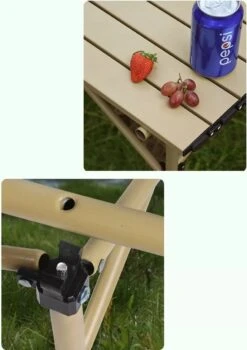 Buxibo - Lichtgewicht Vouwbare Campingtafel - Inklapbaar - Vis/Tuin/Picknick Tafel - Kamperen - Met Opberghoes - Aluminium - Grijs -Outdoor Camping Winkel 848x1200