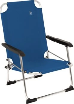 Bo-Camp Copa Rio Strandstoel - Opvouwbaar - Beach - Ocean (blauw)