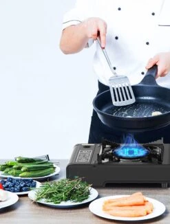 Camping Kooktoestel - Draagbaar Gasfornuis - Incl. 4x Gasflessen En Koffer -Outdoor Camping Winkel 908x1200 3