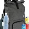Merkloos Rugtas/rugzak Grijs - 30 X 12 X 60 Cm - 20 Liter - Met Koel Voorvakje - Koelrugzak -Outdoor Camping Winkel 914x1200