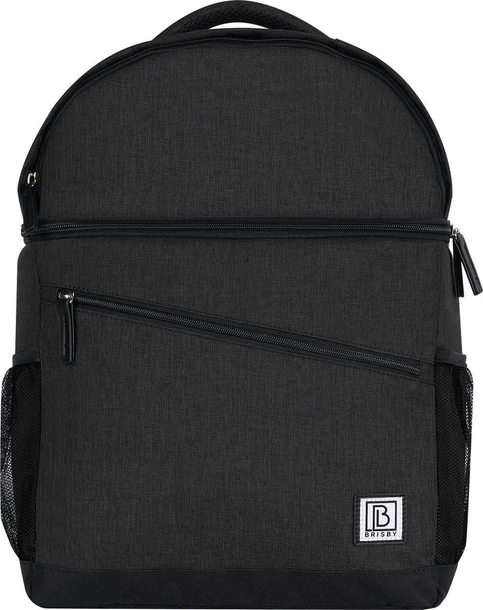 Brisby 4 Laags Geïsoleerde Koeltas Rugzak - 25 Liter - Met Handige Vakken Voor Bestek En Essentials - Waterafstotend Materiaal - Zwart 4 Brisby 4 Laags Geïsoleerde Koeltas Rugzak - 25 Liter - Met Handige Vakken Voor Bestek En Essentials - Waterafstotend Materiaal - Zwart - Afbeelding 2
