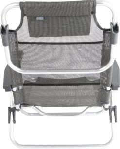 Bo-Camp Beach Chair - Monaco - Aluminium - Grijs -Outdoor Camping Winkel 964x1200
