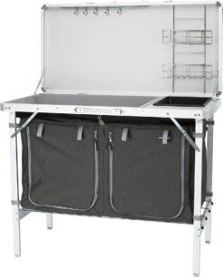 Campart Campingkeuken KI-0757 – Complete Keuken En Campingkast – Opvouwbaar En Inclusief Draagtas - Grijs -Outdoor Camping Winkel 969x1200 1