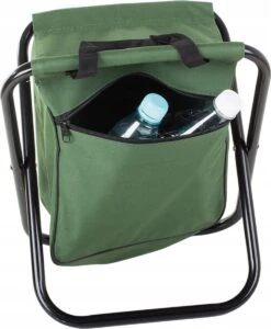 Viskrukje - Visserstoel - Campingstoel - Toeristen Visstoel - Reiskruk - Zak Met Ritssluiting - Opvouwbaar - Draagbaar - 26 CM - Rheme -Outdoor Camping Winkel 989x1200