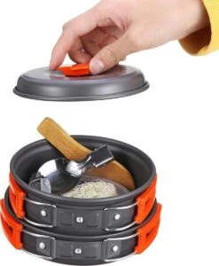Camping Outdoor Kookset 13-delig Camping Servies En Pannen Pannenset Keukengerei - BPA-vrij & Geen Giftige Stoffen - Opvouwbaar & Licht - Ideaal Voor Reizen, Festival, Wandelen -Outdoor Camping Winkel 989x1200 3