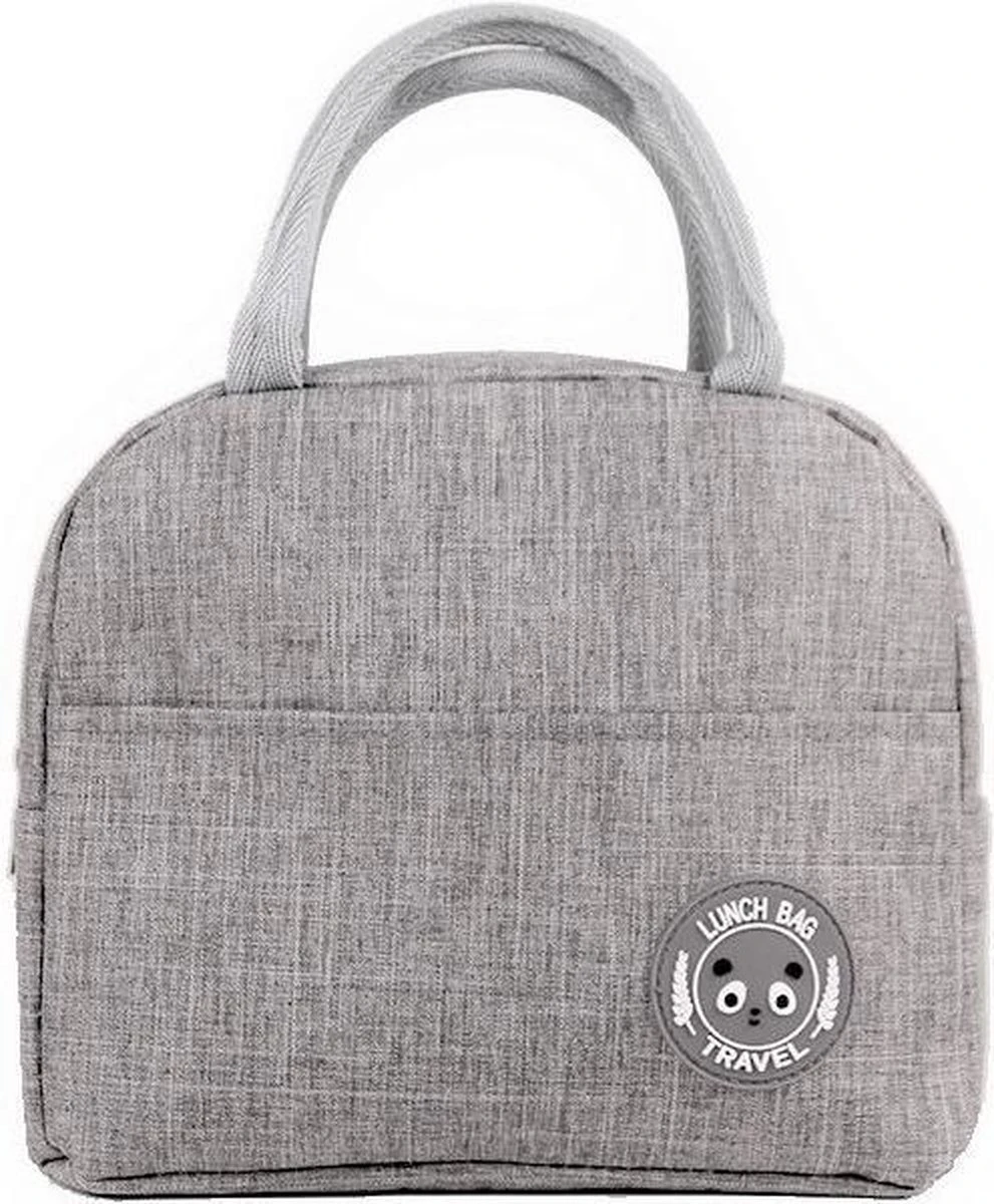 Koeltas - Lunchtas - Volwassenen En Kinderen - Compact & Handig: Zomer - Picknick -School - Lunch - Werk - Klassiek Grijs 3 Koeltas - Lunchtas - Volwassenen En Kinderen - Compact & Handig: Zomer - Picknick -School - Lunch - Werk - Klassiek Grijs